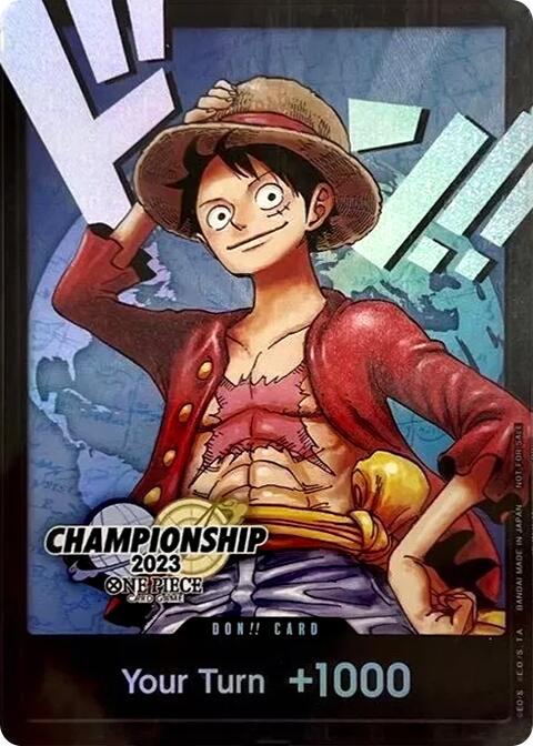 DON!! Card (Monkey.D.Luffy) (2023 World Championship Finals) [One Piece Promotion Cards] | Rock City Comics