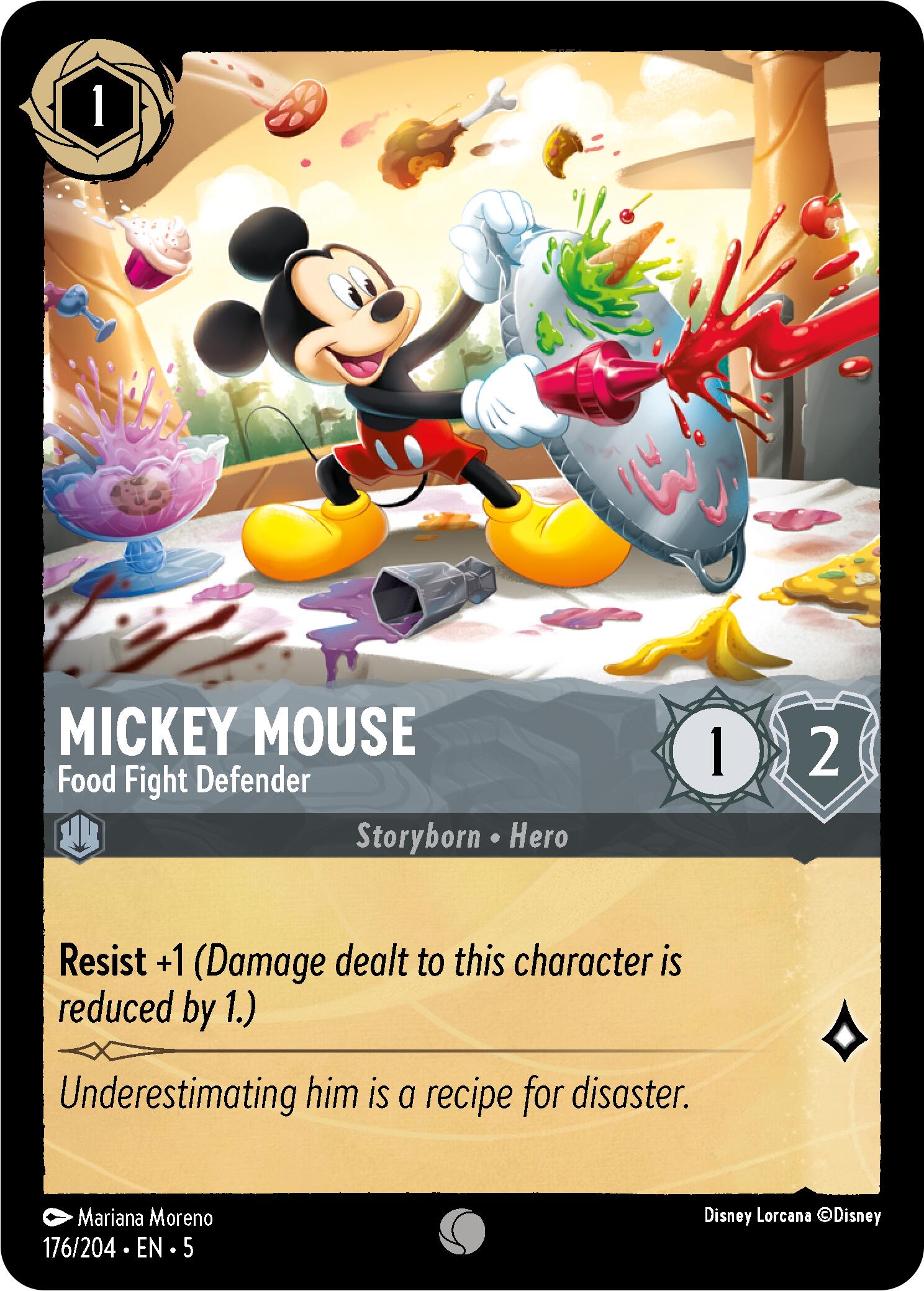Mickey Mouse - Food Fight Defender (176/204) [Shimmering Skies] | Rock City Comics
