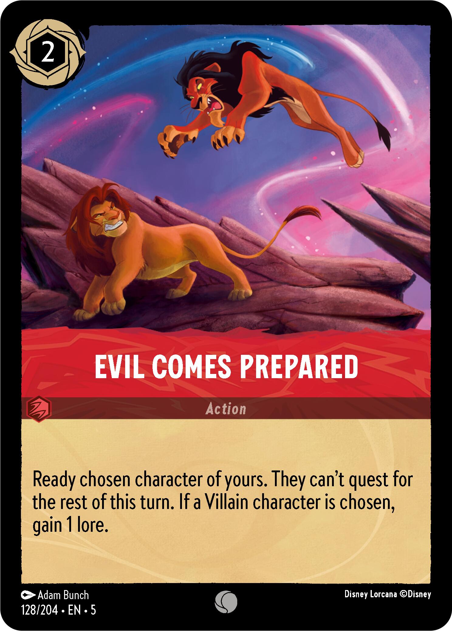 Evil Comes Prepared (128/204) [Shimmering Skies] | Rock City Comics