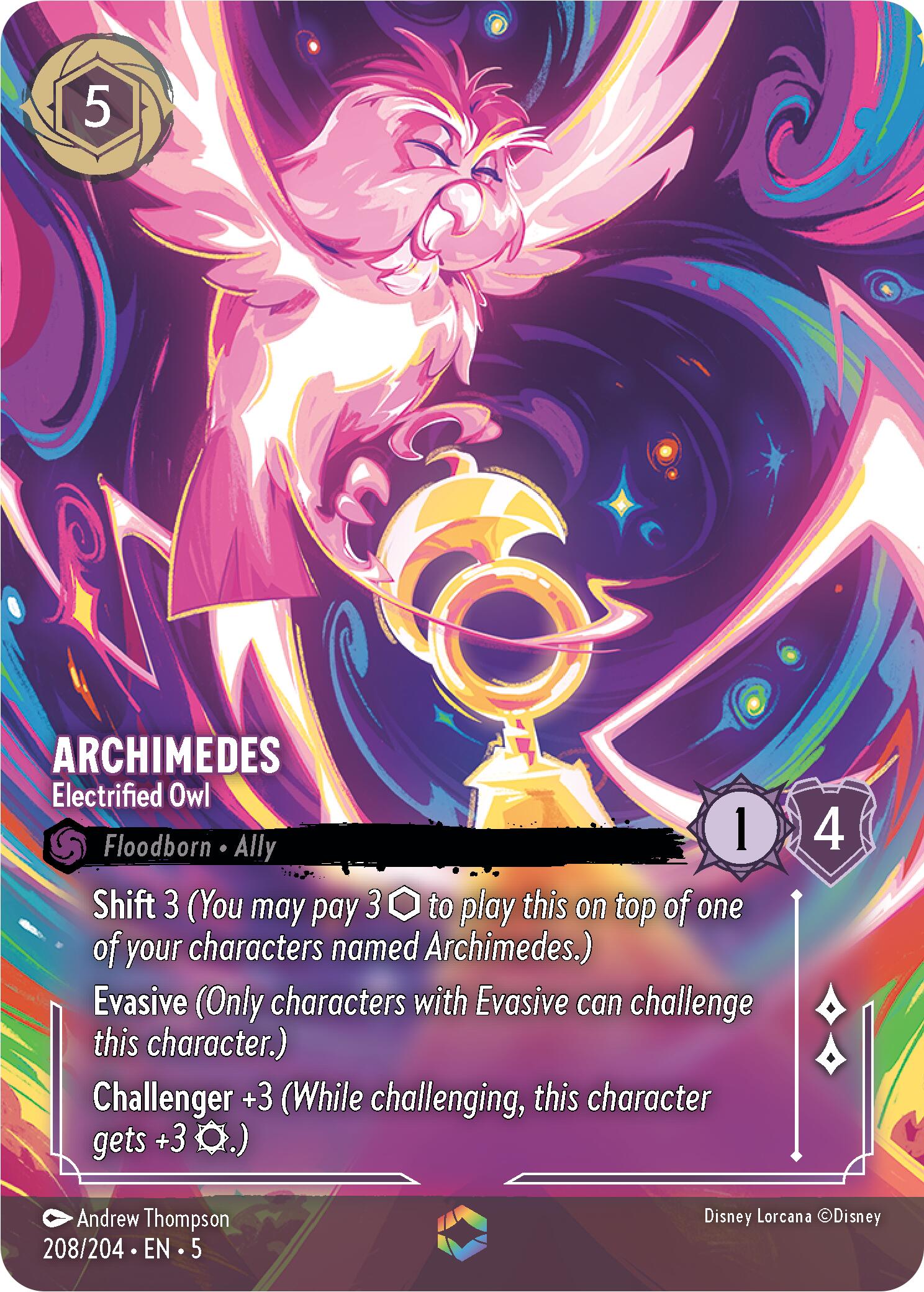 Archimedes - Electrified Owl (Enchanted) (208/204) [Shimmering Skies] | Rock City Comics