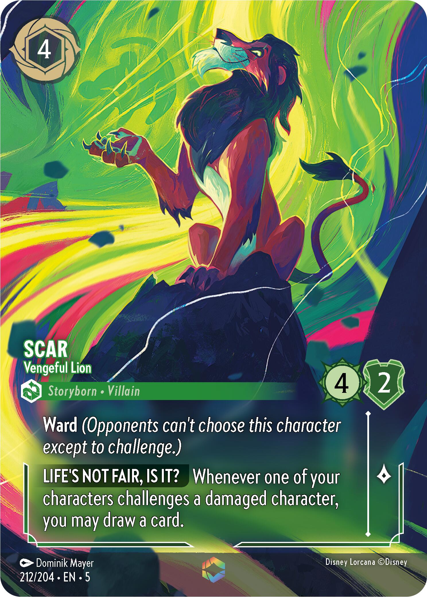 Scar - Vengeful Lion (Enchanted) (212/204) [Shimmering Skies] | Rock City Comics