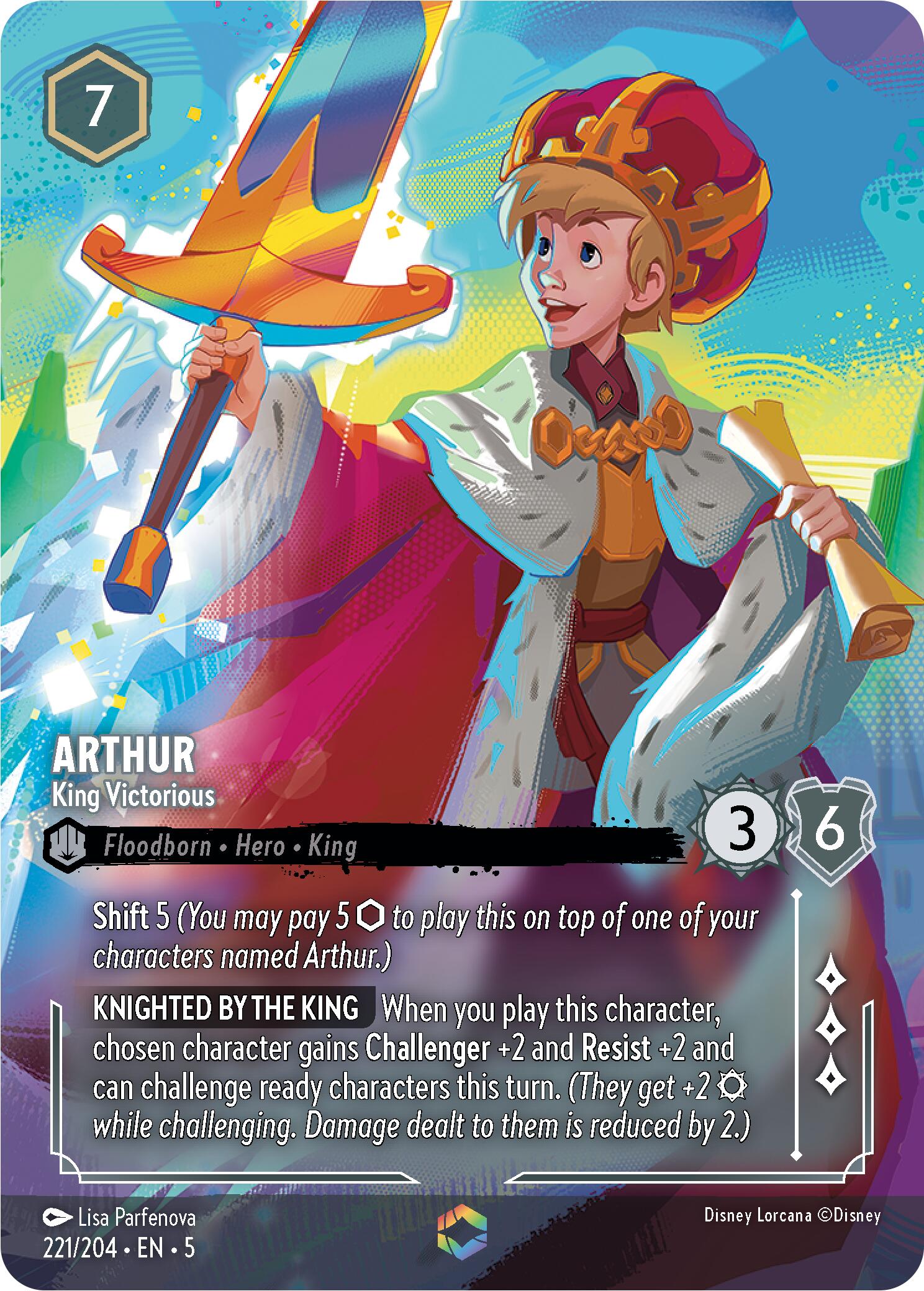 Arthur - King Victorious (Enchanted) (221/204) [Shimmering Skies] | Rock City Comics