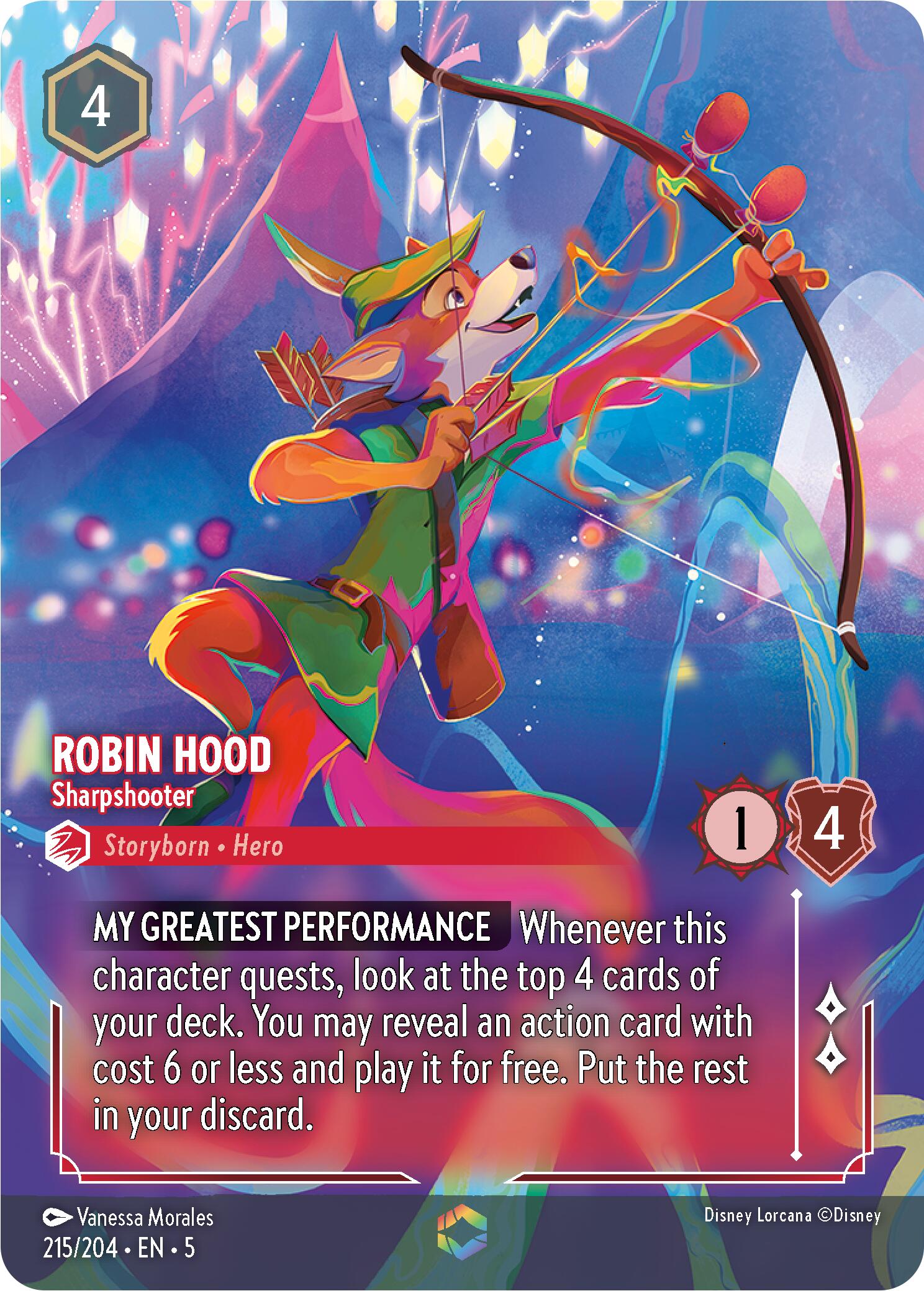 Robin Hood - Sharpshooter (Enchanted) (215/204) [Shimmering Skies] | Rock City Comics