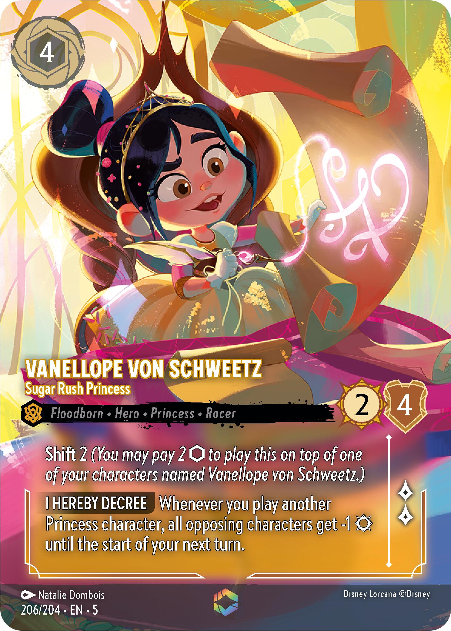 Vanellope von Schweetz - Sugar Rush Princess (Enchanted) (206/204) [Shimmering Skies] | Rock City Comics