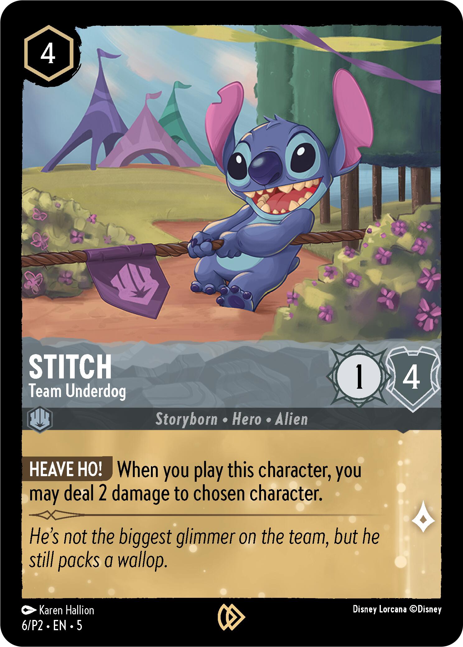 Stitch - Team Underdog (6) [Promo Cards] | Rock City Comics