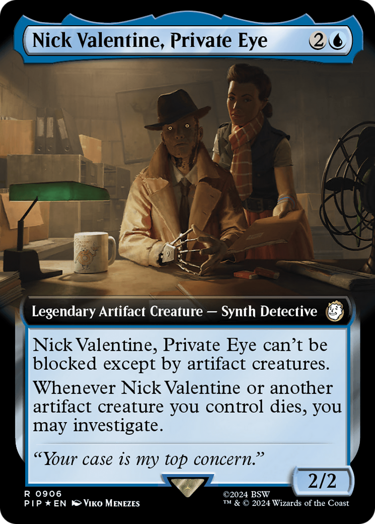 Nick Valentine, Private Eye (Extended Art) (Surge Foil) [Fallout] | Rock City Comics