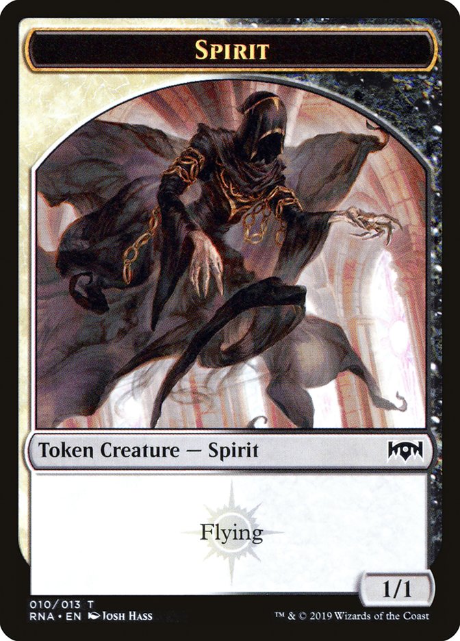 Bat // Spirit (010) Double-Sided Token [Ravnica Allegiance Guild Kit Tokens] | Rock City Comics