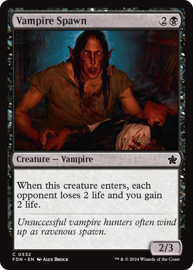 Vampires Deck Theme Card [Foundations] | Rock City Comics