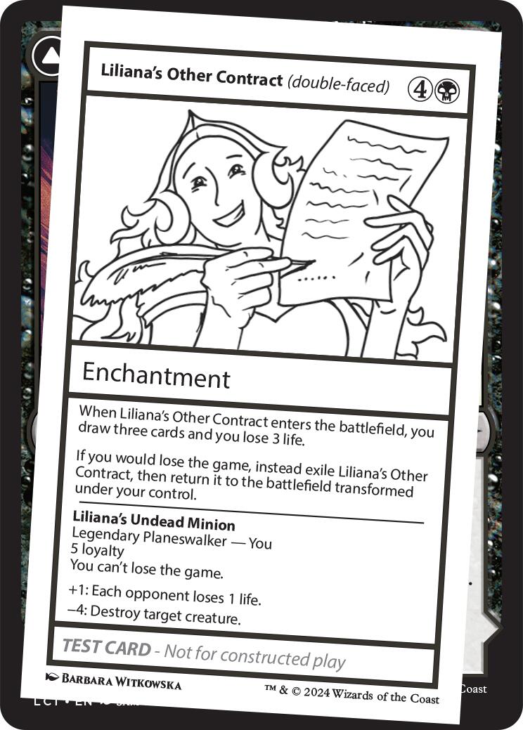 Liliana's Other Contract (double-faced) [Mystery Booster 2 Playtest Cards] | Rock City Comics