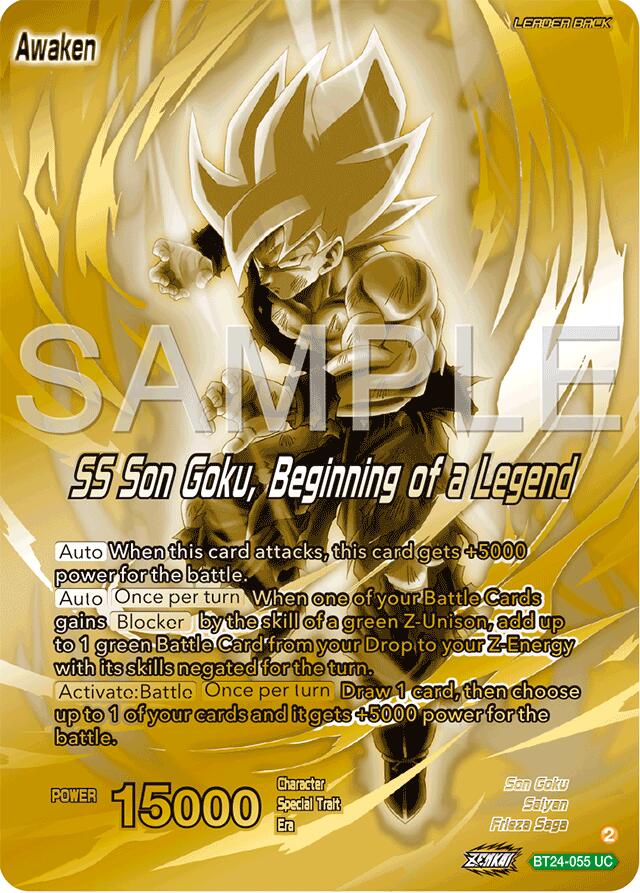 Son Goku // SS Son Goku, Beginning of a Legend (BT24-055) [Promotion Cards] | Rock City Comics