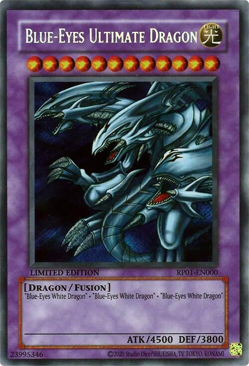 Blue-Eyes Ultimate Dragon [RP01-EN000] Secret Rare | Rock City Comics