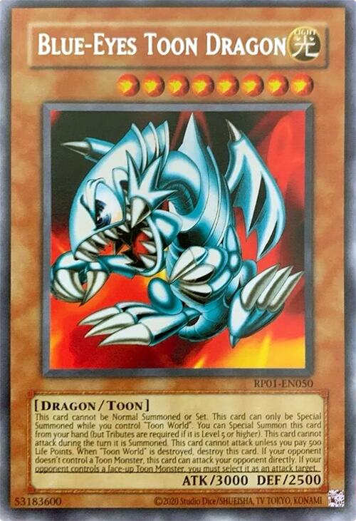 Blue-Eyes Toon Dragon [RP01-EN050] Rare | Rock City Comics