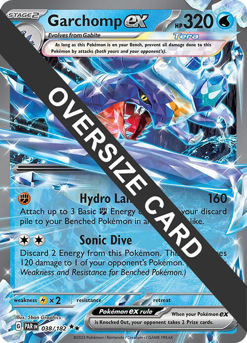 Garchomp ex (038) (Jumbo Card) [Scarlet & Violet: Paradox Rift] | Rock City Comics