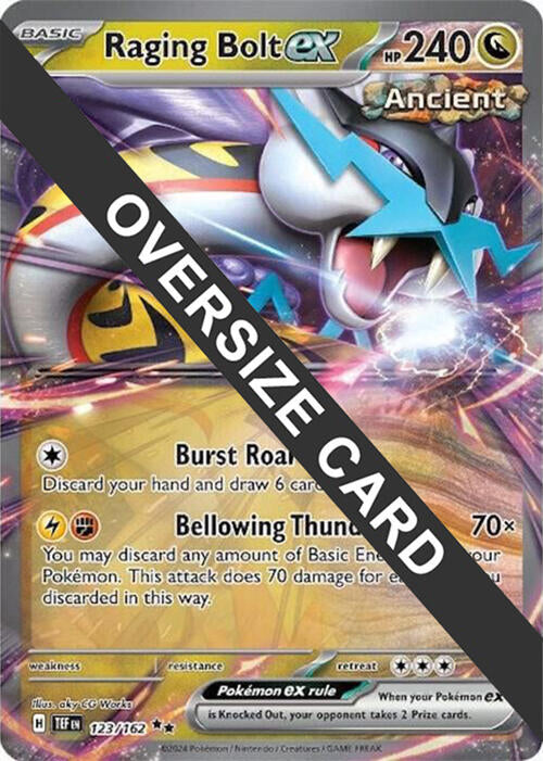 Raging Bolt ex (123) (Jumbo Card) [Scarlet & Violet: Temporal Forces] | Rock City Comics