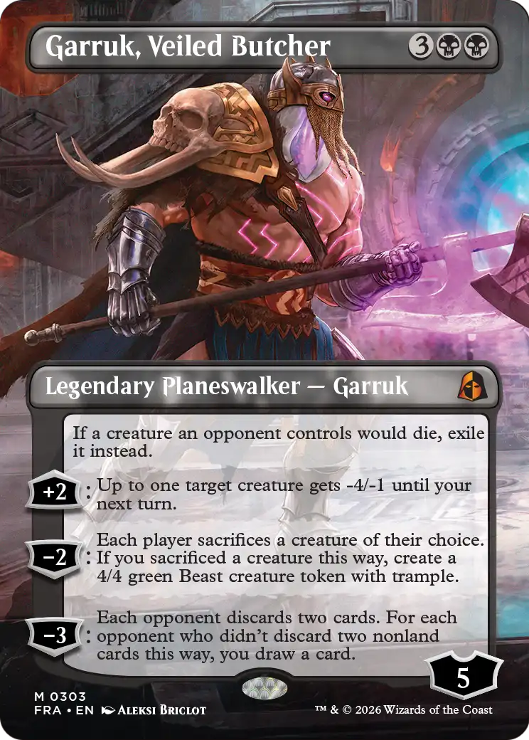 Garruk, Veiled Butcher (Borderless) [Reality Fracture] | Rock City Comics