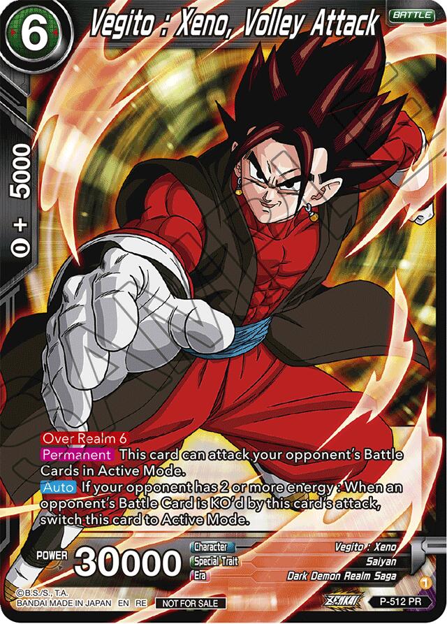 Vegito : Xeno, Volley Attack (Deluxe Pack 2024 Vol.1) (P-512) [Promotion Cards] | Rock City Comics