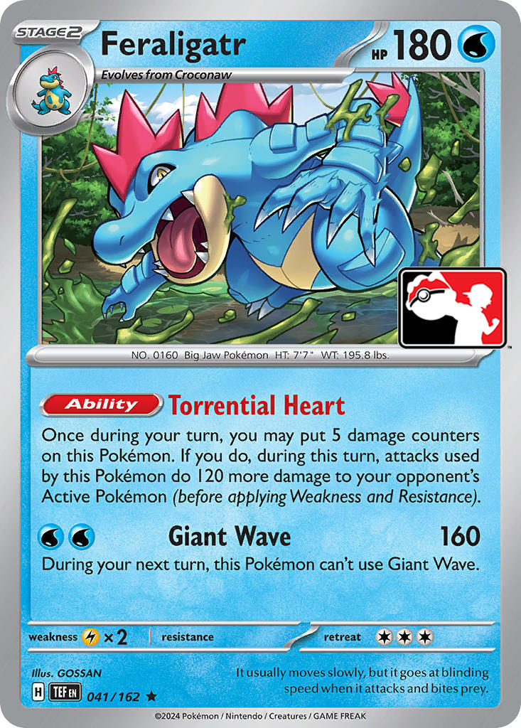 Feraligatr (041/162) [Prize Pack Series Five] | Rock City Comics