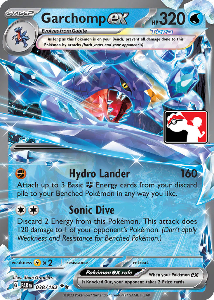 Garchomp ex (038/182) [Prize Pack Series Five] | Rock City Comics