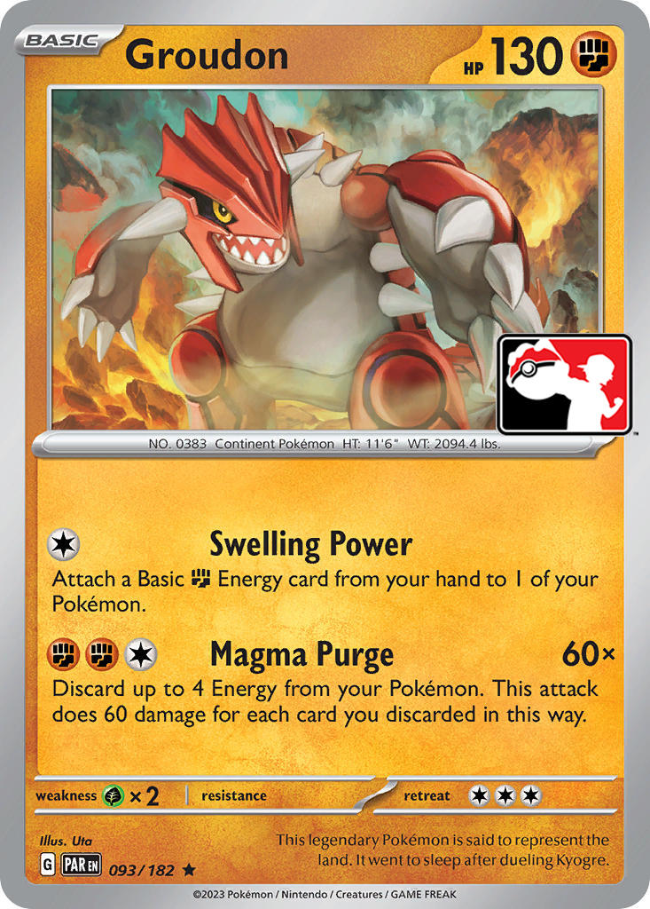 Groudon (093/182) [Prize Pack Series Five] | Rock City Comics