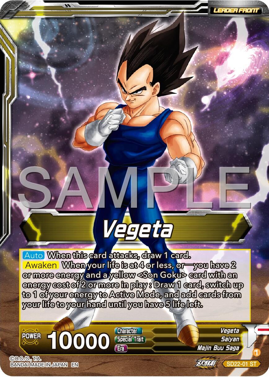 Vegeta // SS Vegeta, Fighting Instincts (SD22-01) [Premium 7th Anniversary Box 2024] | Rock City Comics