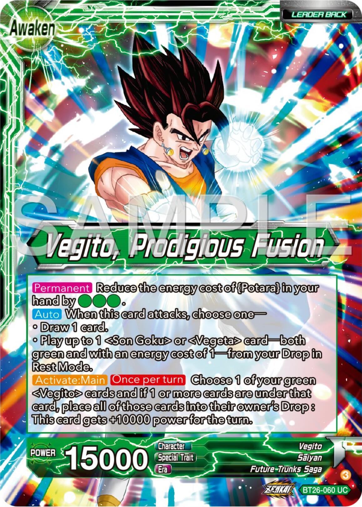 Son Goku & Vegeta // Vegito, Prodigious Fusion (BT26-060) [Ultimate Advent] | Rock City Comics