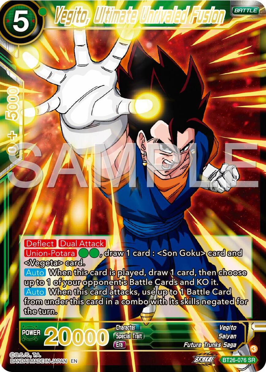 Vegito, Ultimate Unrivaled Fusion (BT26-076) [Ultimate Advent] | Rock City Comics