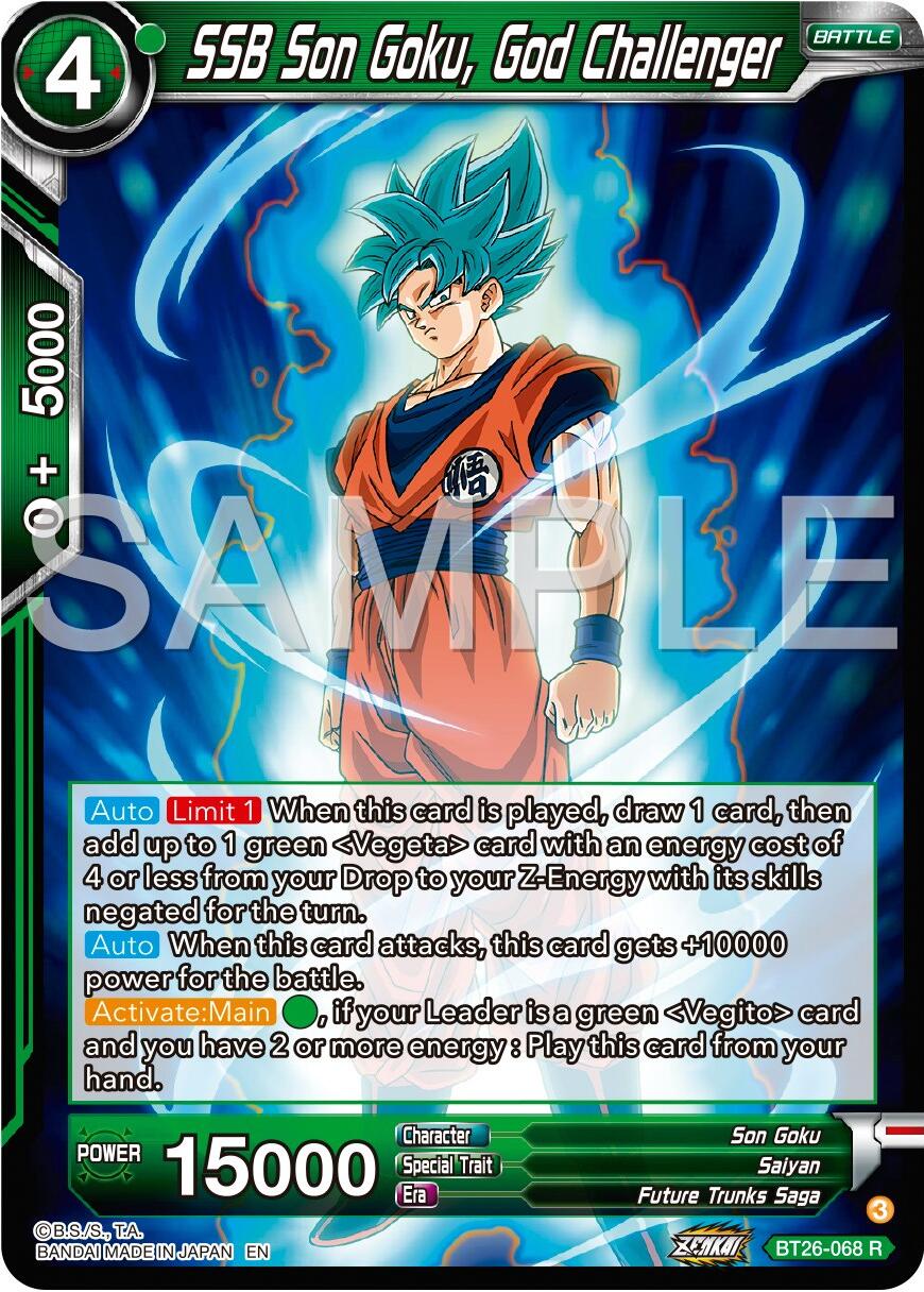 SSB Son Goku, God Challenger (BT26-068) [Ultimate Advent] | Rock City Comics