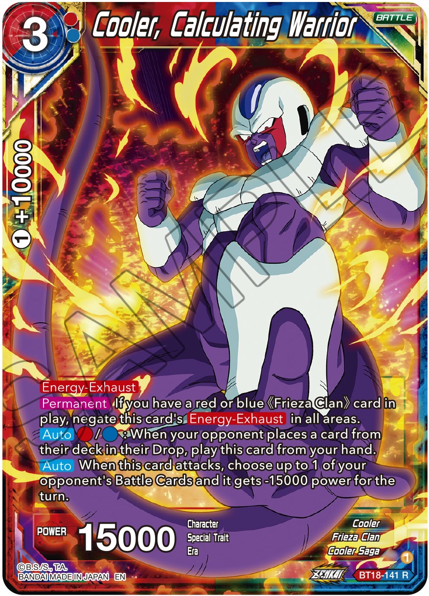 Cooler, Calculated Warrior (BT18-141) [Dawn of the Z-Legends] | Rock City Comics