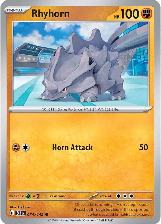 Rhyhorn (074/142) [Scarlet & Violet: Stellar Crown] | Rock City Comics