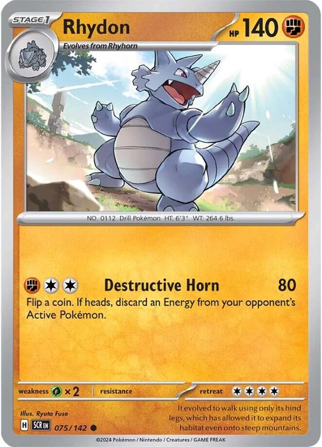 Rhydon (075/142) [Scarlet & Violet: Stellar Crown] | Rock City Comics