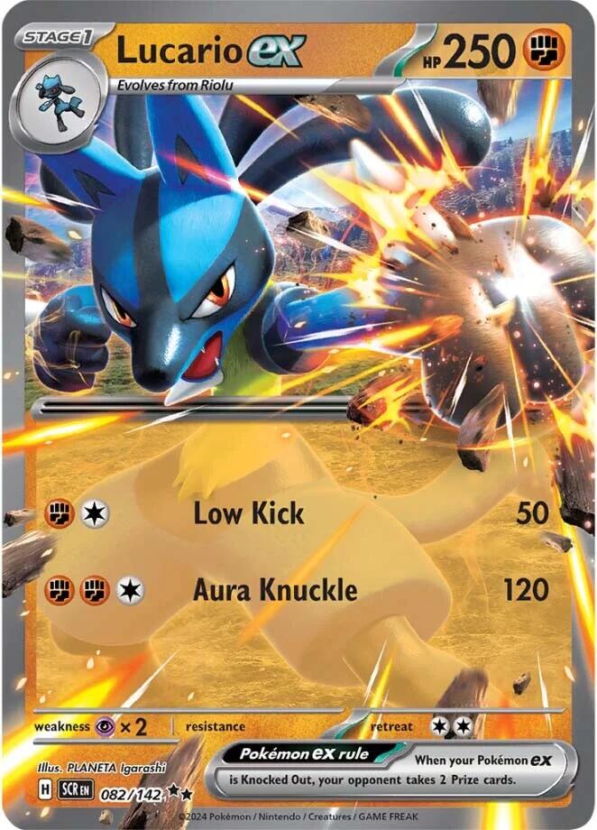 Lucario ex (082/142) [Scarlet & Violet: Stellar Crown] | Rock City Comics