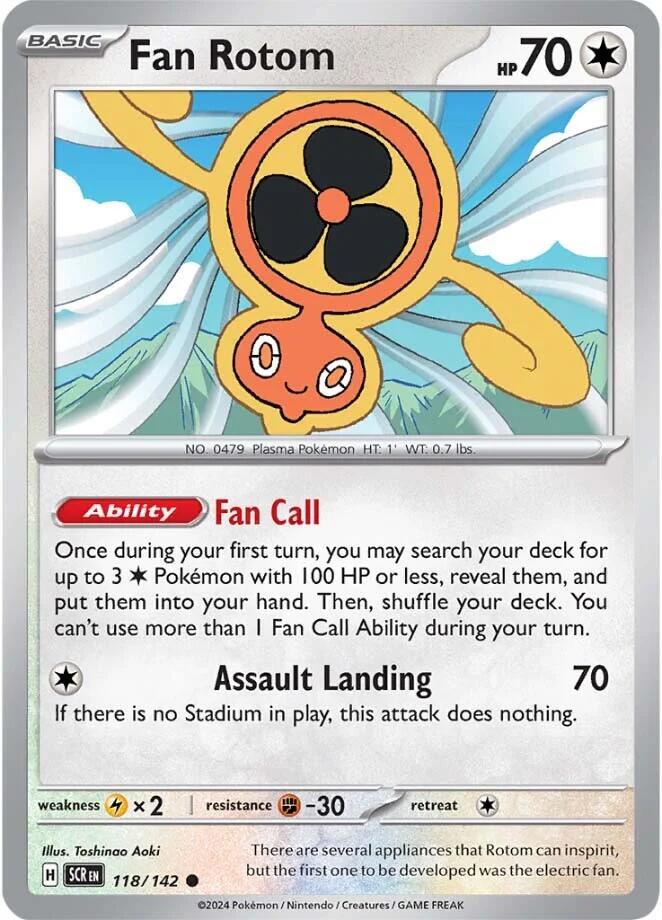 Fan Rotom (118/142) [Scarlet & Violet: Stellar Crown] | Rock City Comics