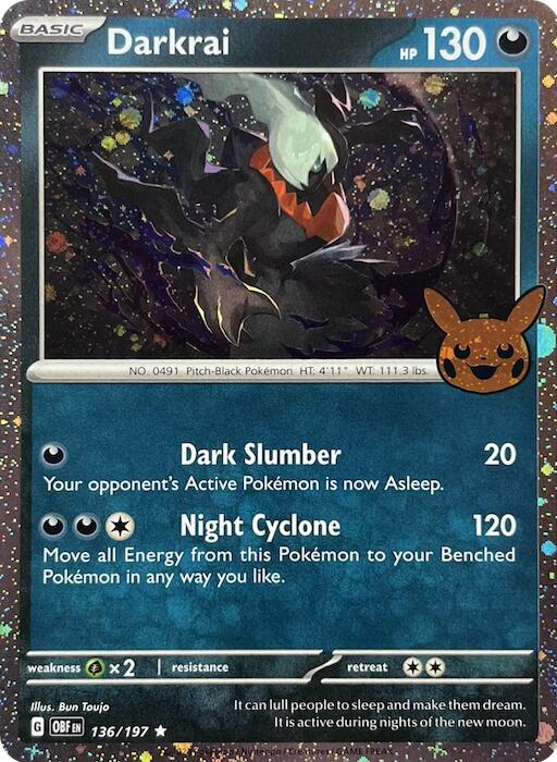 Darkrai (136/197) (Cosmos Holo) [Trick or Trade 2024] | Rock City Comics