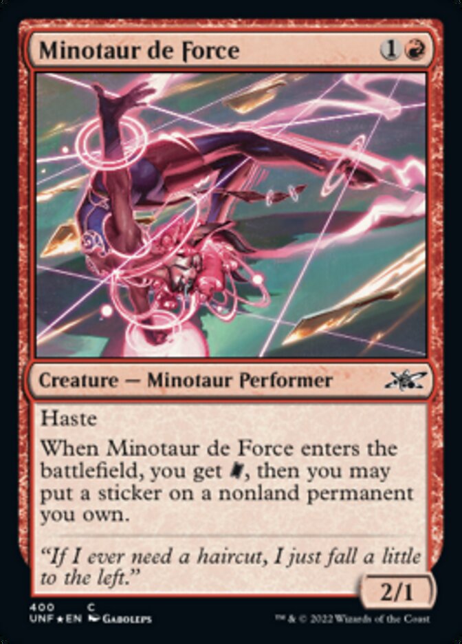 Minotaur de Force (Galaxy Foil) [Unfinity] | Rock City Comics