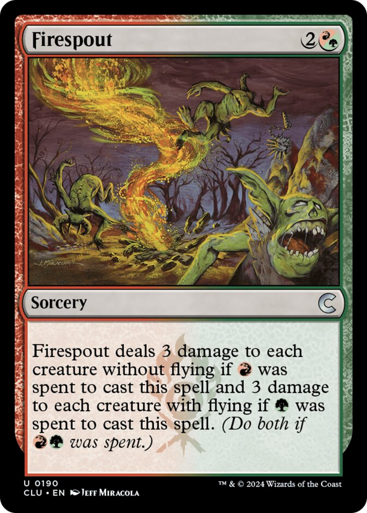 Firespout [Ravnica: Clue Edition] | Rock City Comics