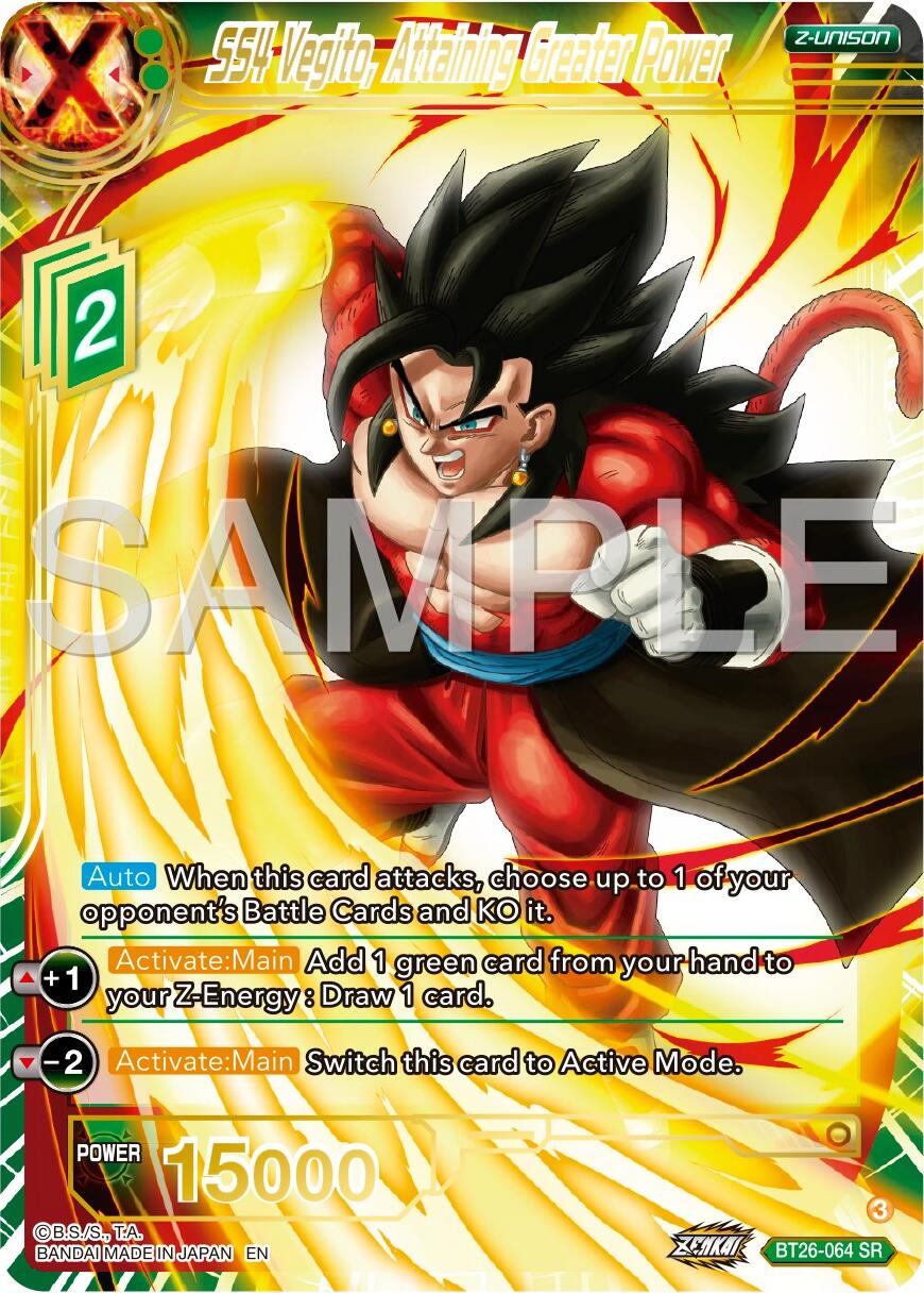 SS4 Vegito, Attaining Greater Power (BT26-064) [Ultimate Advent] | Rock City Comics