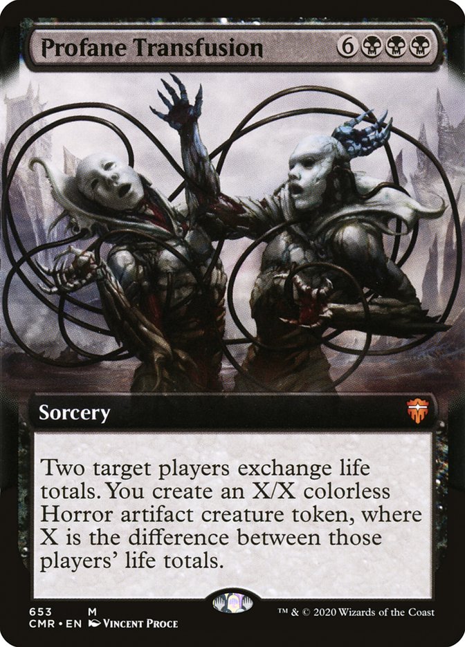 Profane Transfusion (Extended Art) [Commander Legends] | Rock City Comics