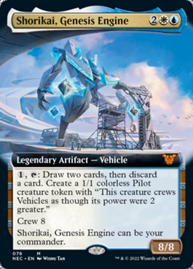 Shorikai, Genesis Engine (Extended Art) [Kamigawa: Neon Dynasty Commander] | Rock City Comics