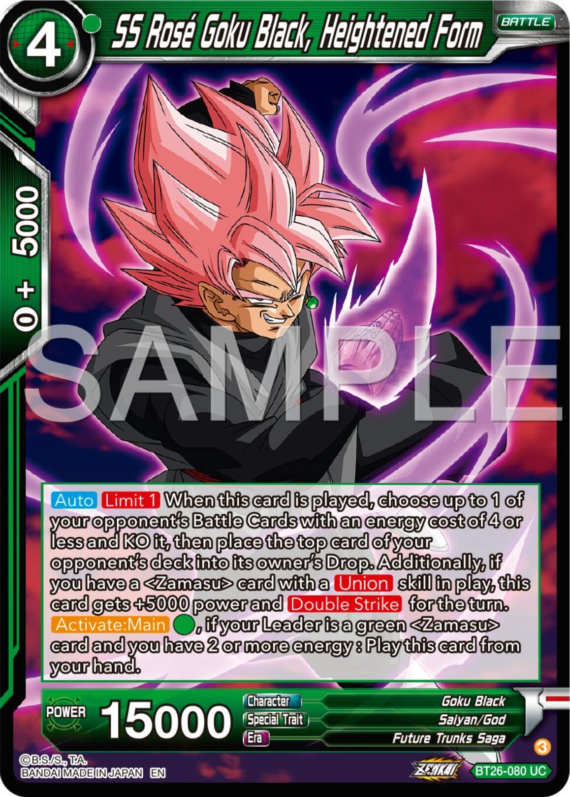 SS Rose Goku Black, Heightened Form (BT26-080) [Ultimate Advent] | Rock City Comics