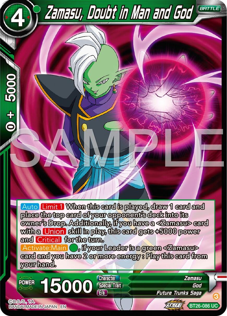 Zamasu, Doubt in Man and God (BT26-086) [Ultimate Advent] | Rock City Comics