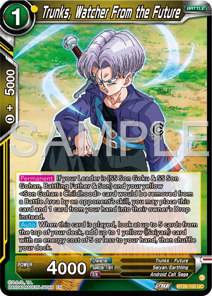 Trunks, Watcher From the Future (BT26-105) [Ultimate Advent] | Rock City Comics