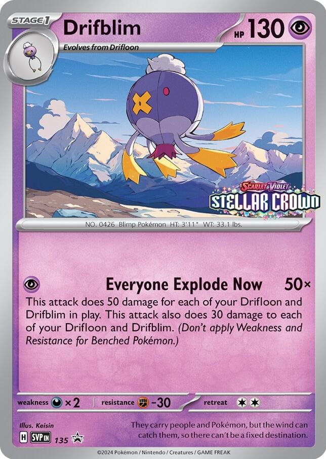 Drifblim (SVP135) [Scarlet & Violet: Black Star Promos] | Rock City Comics