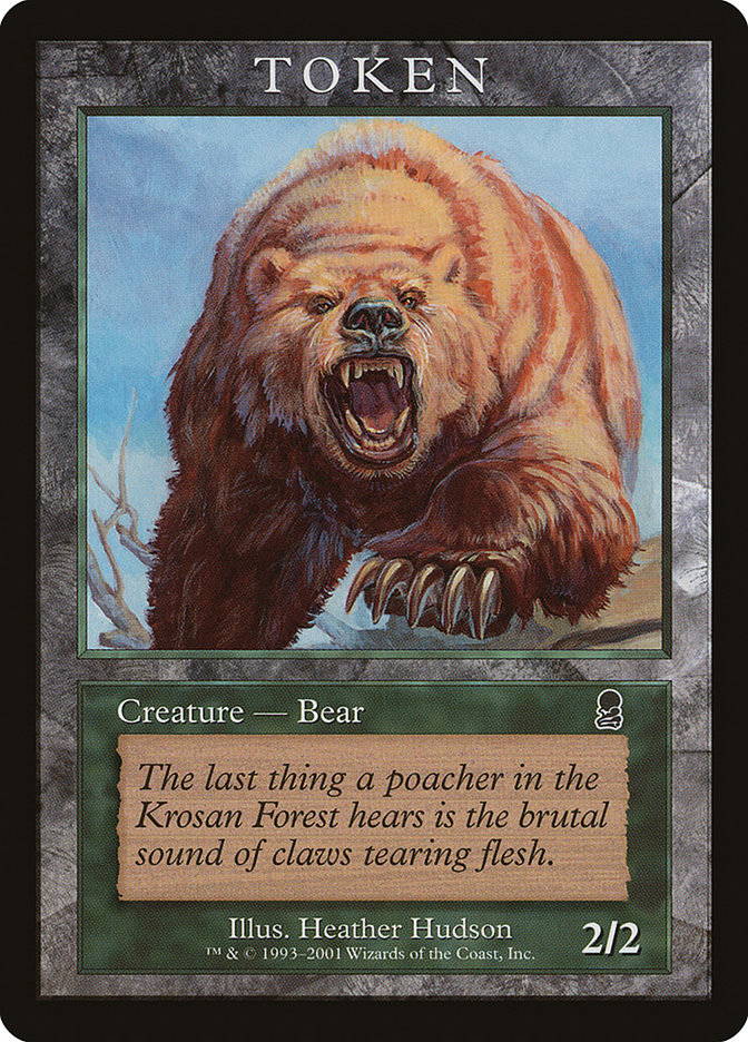 Bear Token [Magic Player Rewards 2001] | Rock City Comics