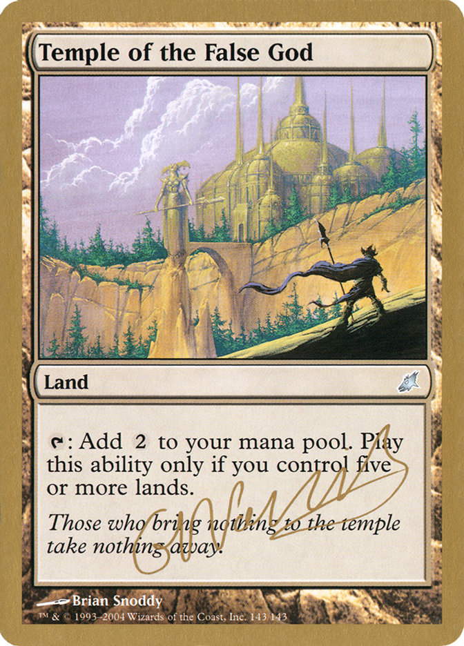 Temple of the False God (Gabriel Nassif) [World Championship Decks 2004] | Rock City Comics