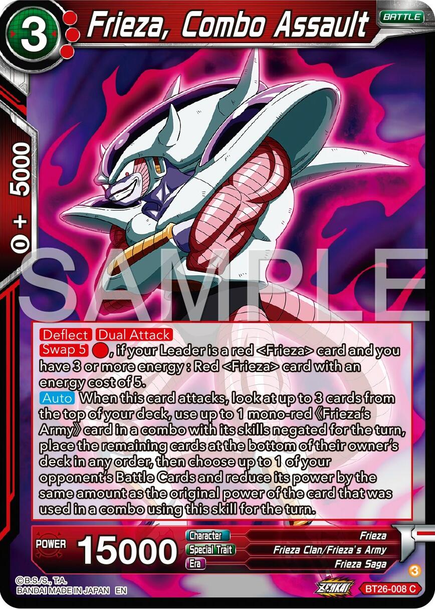 Frieza, Combo Assault (BT26-008) [Ultimate Advent] | Rock City Comics