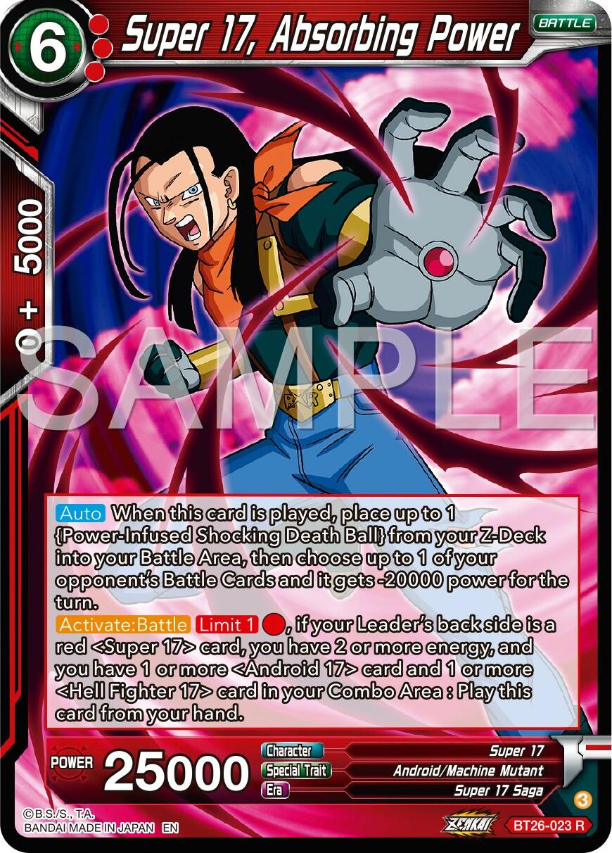 Super 17, Absorbing Power (BT26-023) [Ultimate Advent] | Rock City Comics