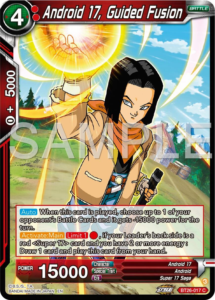 Android 17, Guided Fusion (BT26-017) [Ultimate Advent] | Rock City Comics