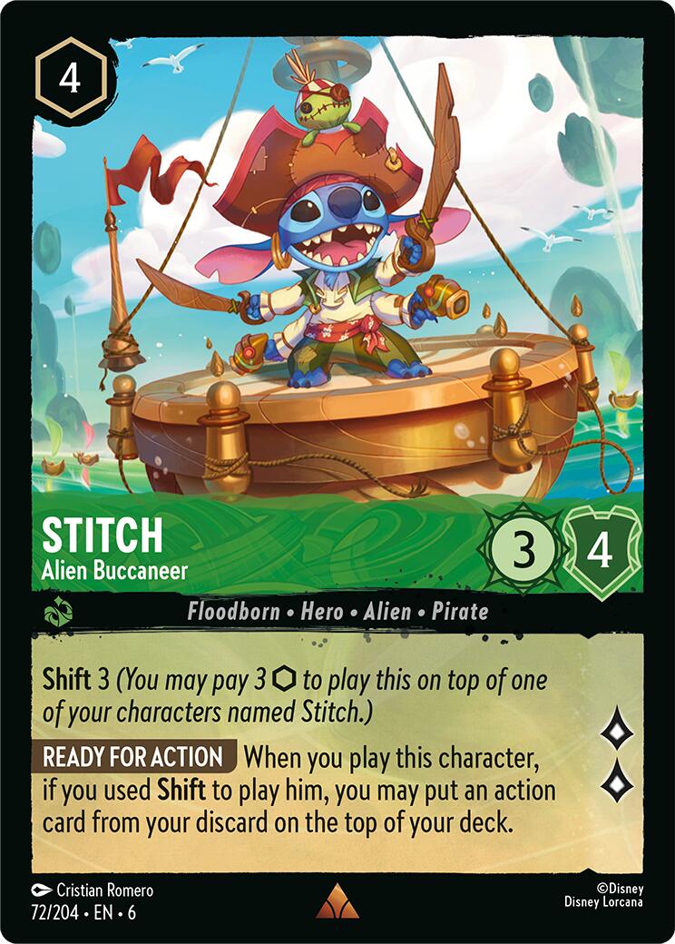 Stitch - Alien Buccaneer (72/204) [Azurite Sea] | Rock City Comics