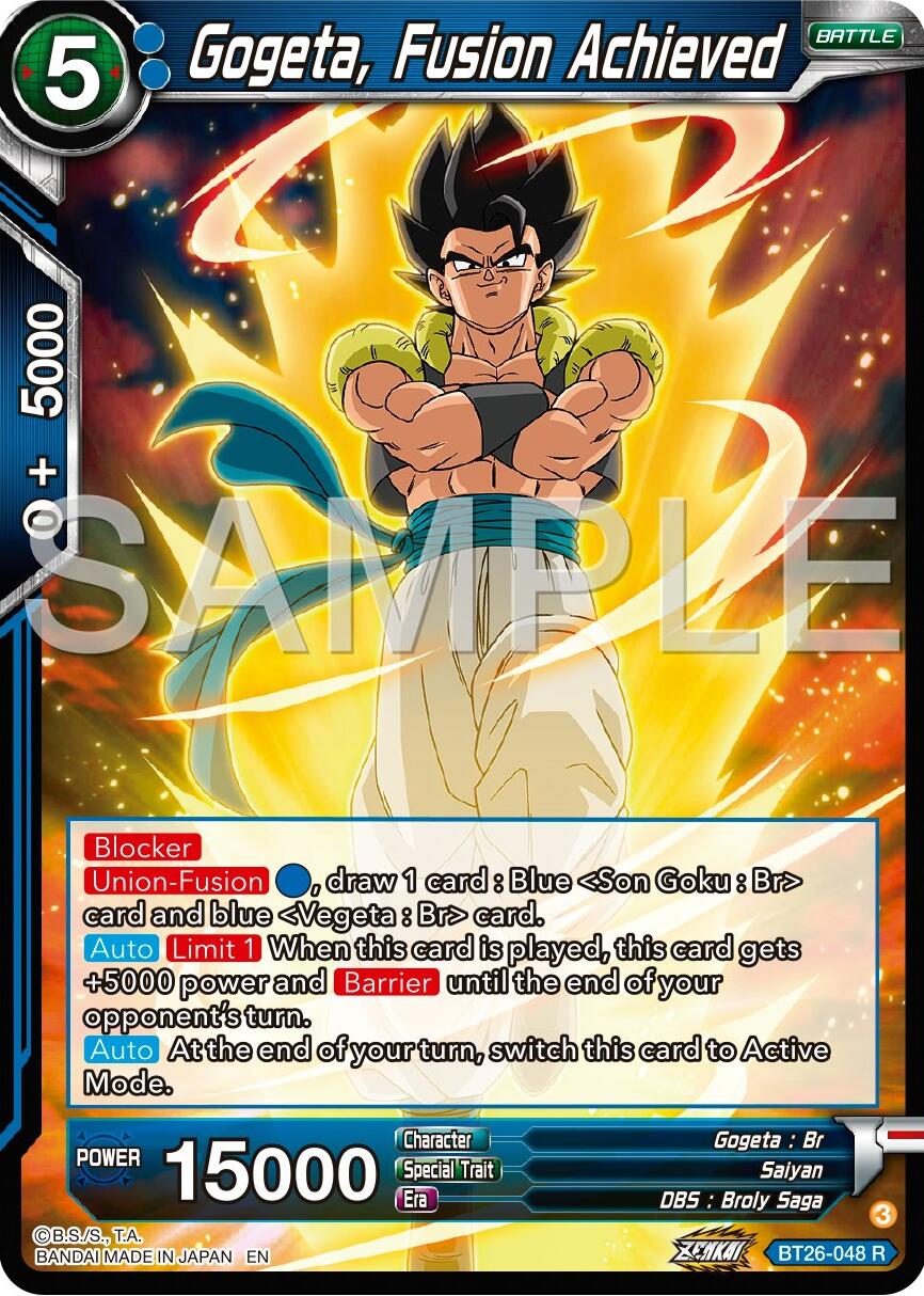 Gogeta, Fusion Achieved (BT26-048) [Ultimate Advent] | Rock City Comics