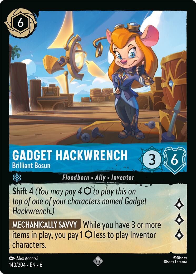 Gadget Hackwrench - Brilliant Bosun (140/204) [Azurite Sea] | Rock City Comics